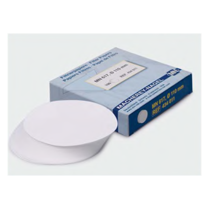 filtre kağıdı-kalitatif-M&Nagel-125 mm-beyaz bant-orta akış hızı
