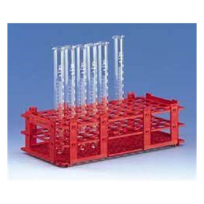 Test Tube Rack Pp 265 X 126 X 75 Mm For 40 Tubes Up To 20 Mm Ø White 